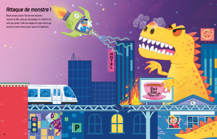 Les super-héros - Premiers autocollants