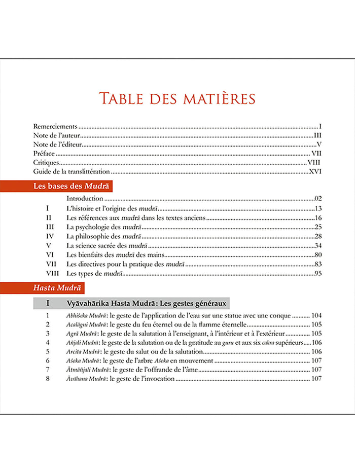 Mudra, le secret sacré