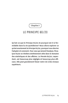 Le principe 80/20 au quotidien