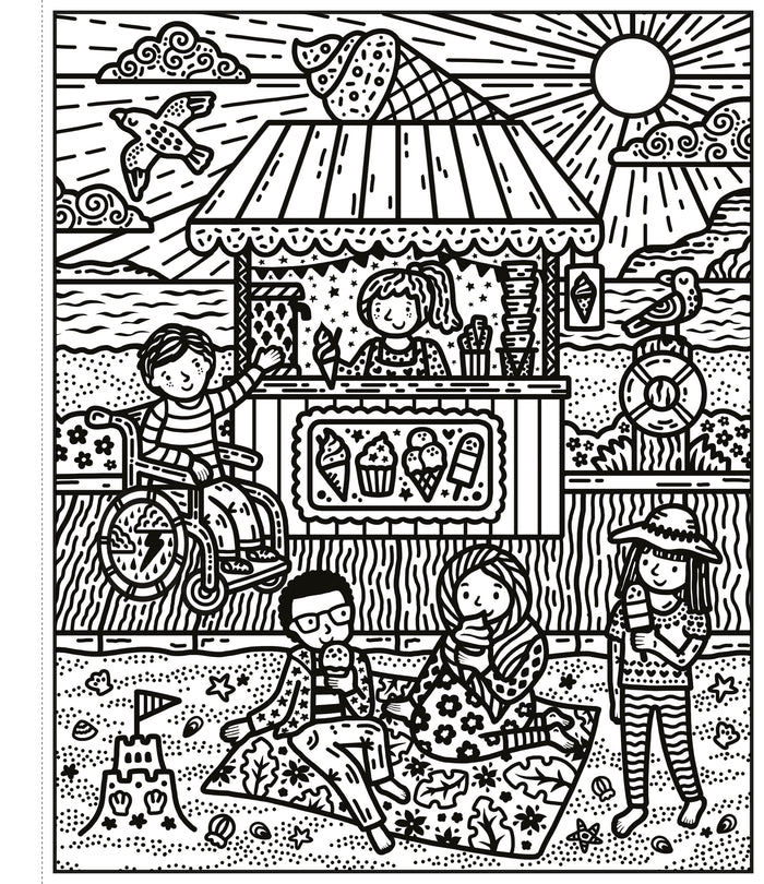 À la mer - La peinture magique