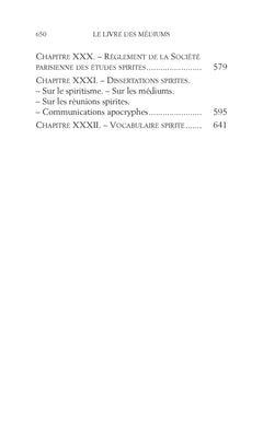 Le livre des médiums