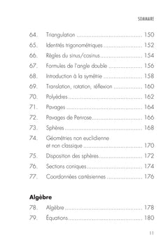 Mathématiques - Nombres, équations, géométrie, logique... en 200 concepts clés