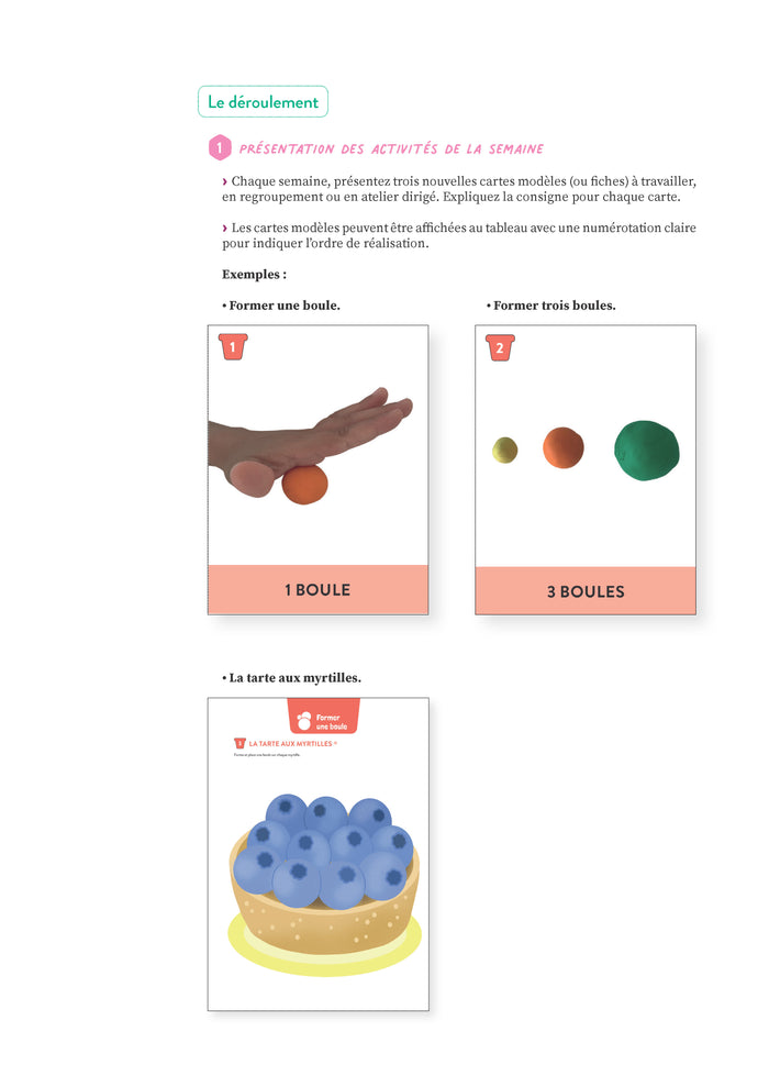 Une année d'activités de pâte à modeler - Maternelle