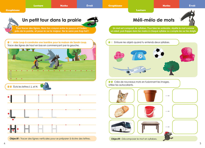Je rentre en troisième maternelle avec Loup