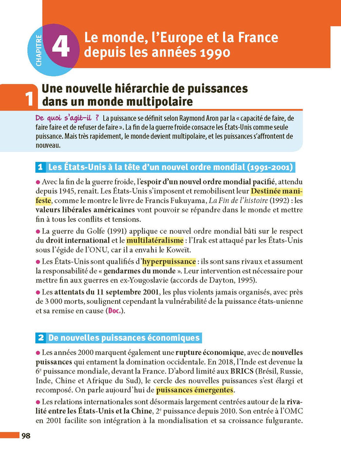 Histoire-Géographie Terminale - ABC Réussite