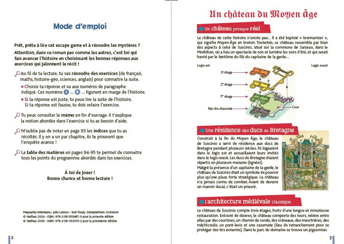 Enigme des vacances Escape game de la 5ème à la 4ème - Dans le château hanté