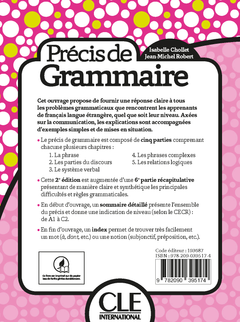 Précis de grammaire nouvelle édition