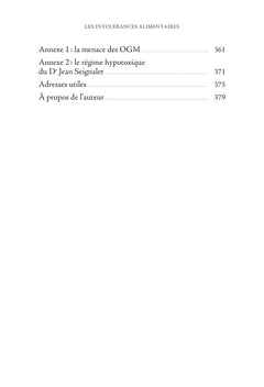 Les intolérances alimentaires
