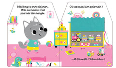 Bébé Loup cache-cache dans la maison