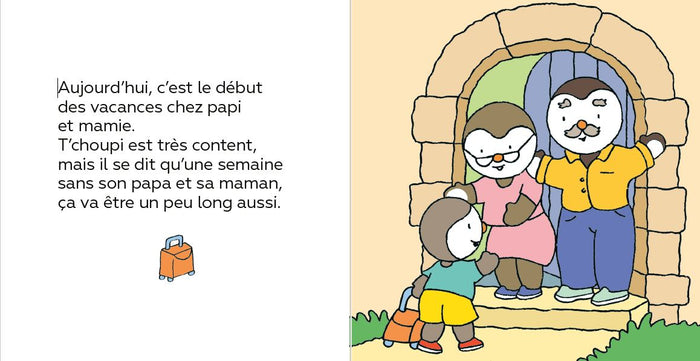 T'choupi part en vacances chez papi et mamie