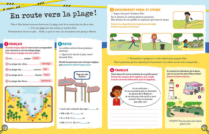 Enquêtes en vacances - Du CE1 au CE2 2026