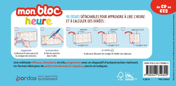Mon bloc Heure - CP/CE2