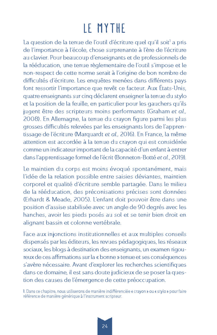 Enseigner l'écriture