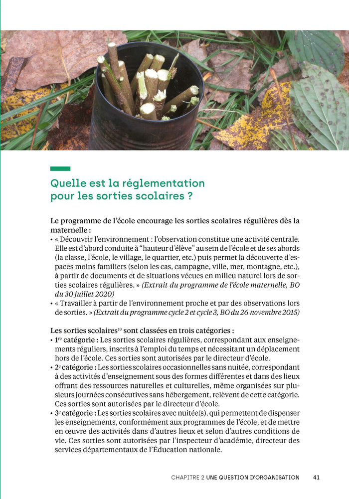 Faire classe dehors - Maternelle et élémentaire