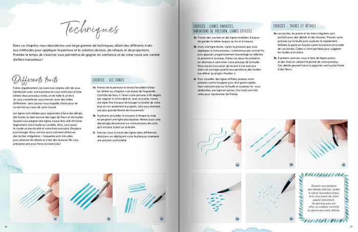 Aquarelles méditatives - 22 projets d'aquarelles inspirantes et relaxantes