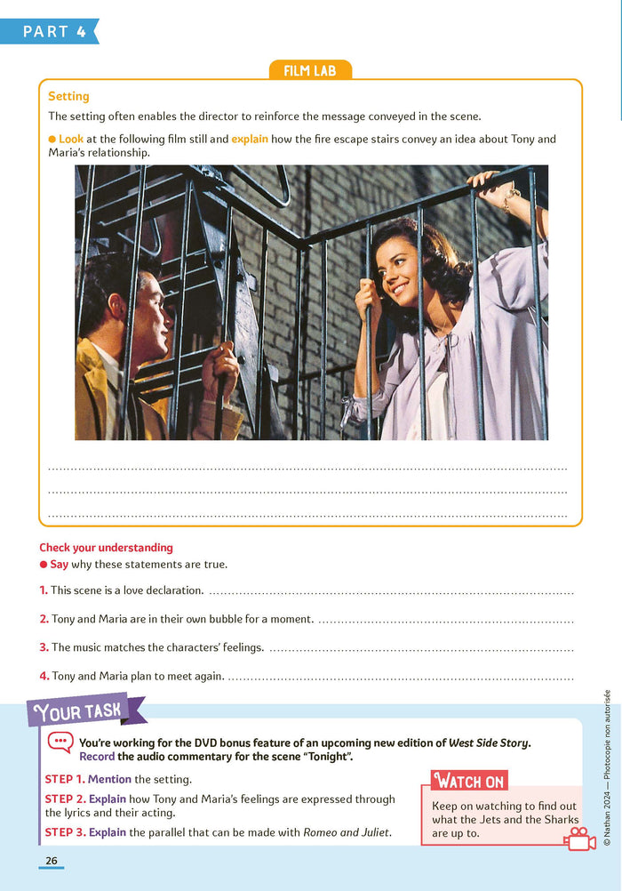 Reading guide -West side story