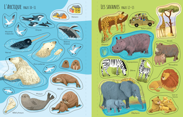 La planète Terre - Premiers autocollants