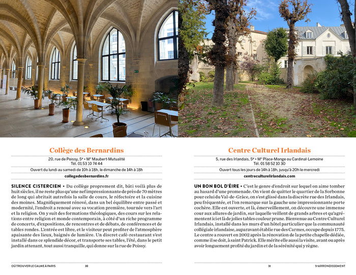 Où trouver le calme à Paris