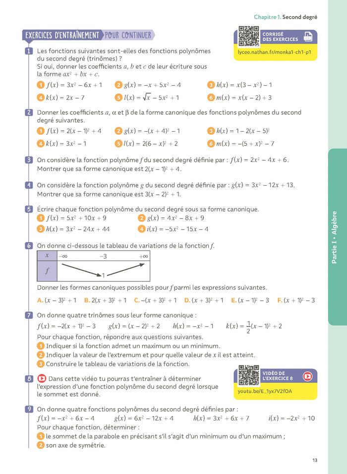 Maths 1re avec Yvan & Florie Monka