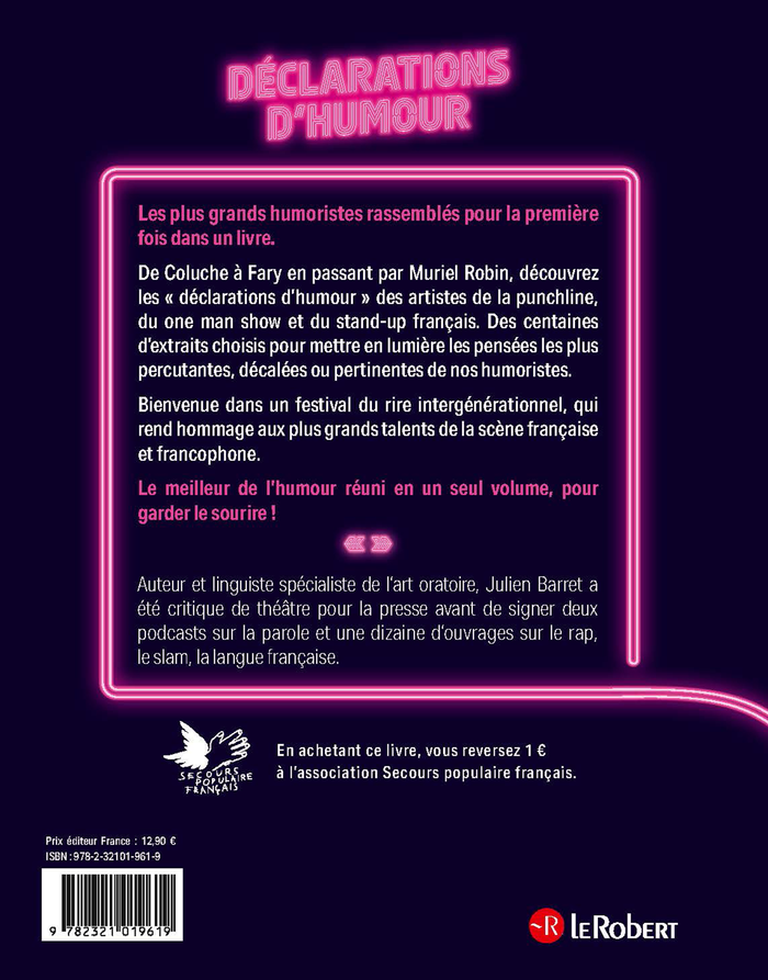 Déclarations d'humour