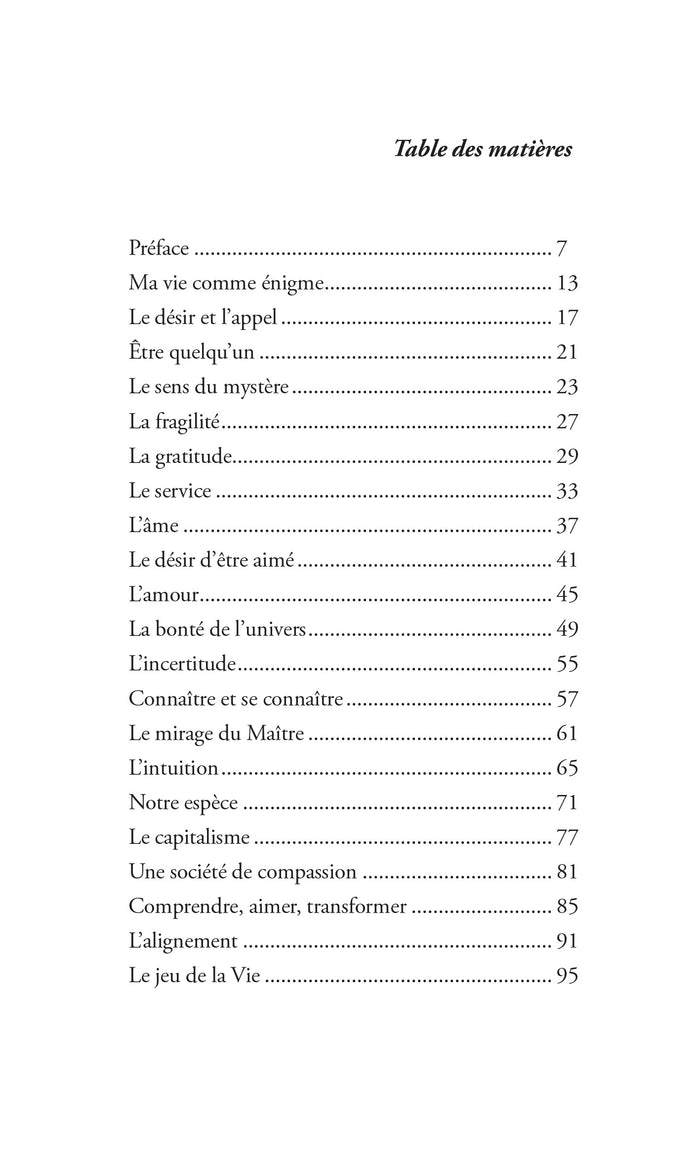 L'énigme de ma vie - Vers un développement impersonnel