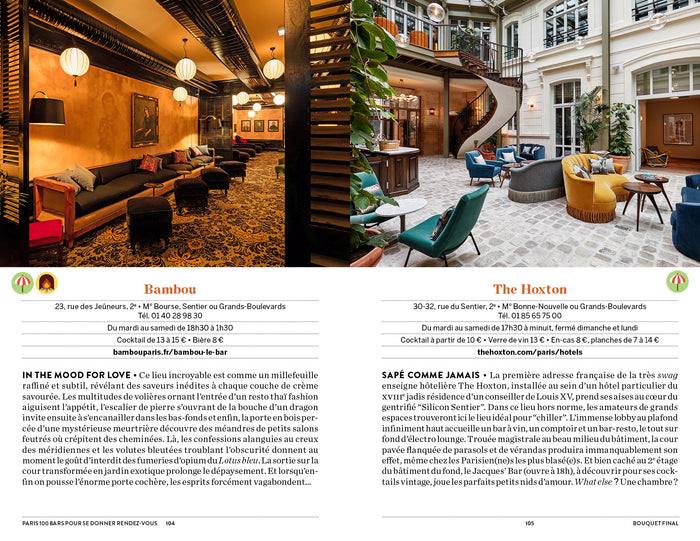 Paris 100 bars pour se donner rendez-vous - Au bon endroit, au bon moment, et plus si affinités