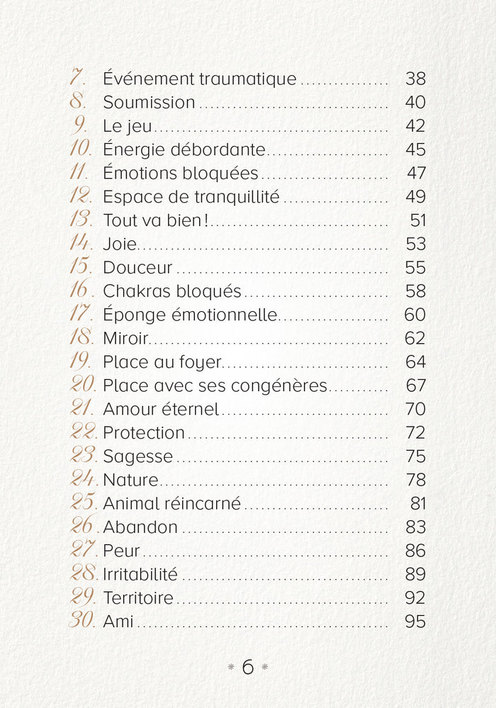 Messages de mon animal de compagnie