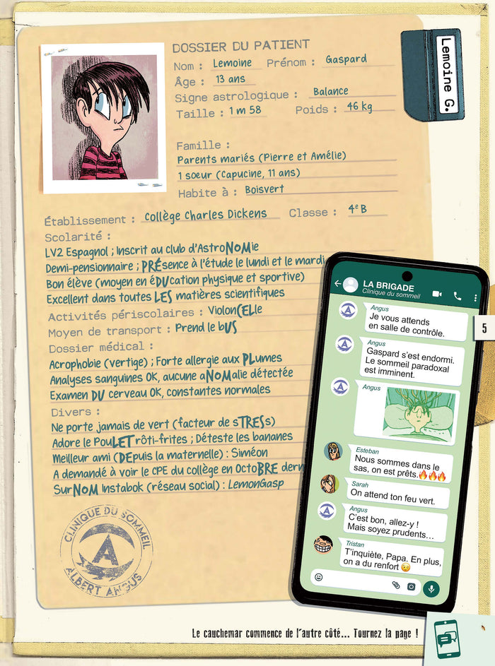 La brigade des cauchemars - Escape Book