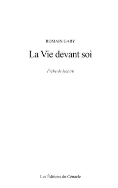 La Vie devant soi