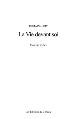 La Vie devant soi