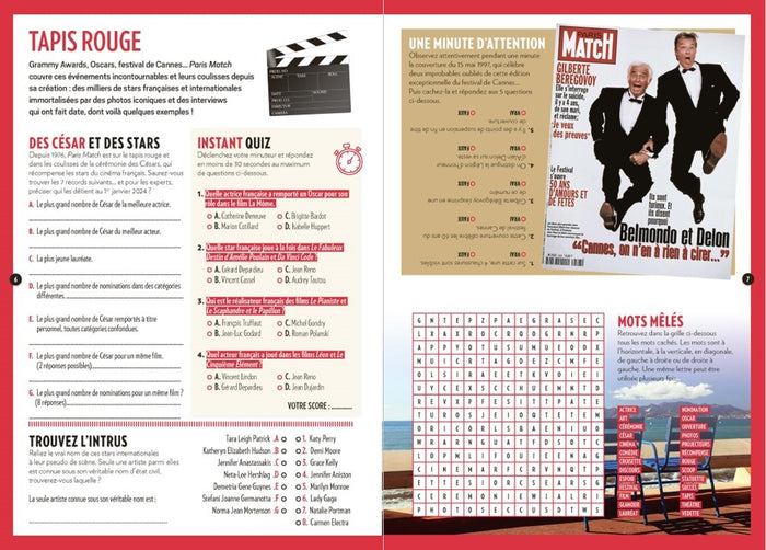 Cahier de vacances Paris-Match 2024