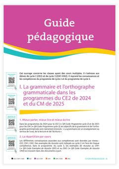 Méthode testée en classe - La Grammaire ritualisée sur 2 jours - 2e année