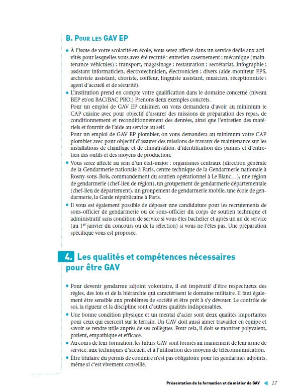 Gendarme adjoint volontaire - Tout en un - Intégrer la fonction publique - 2022/2023
