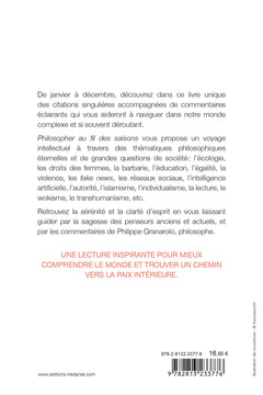 Philosopher au fil des saisons - 70 citations commentées pour éclairer notre présent