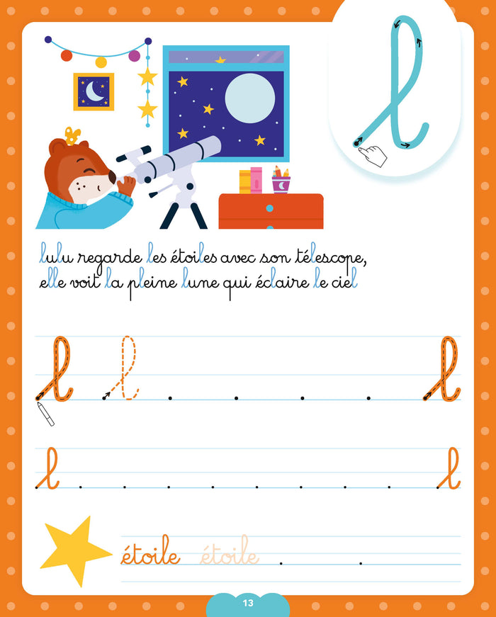 Les cahiers effaçables d'Olive - Mes premières lettres minuscules