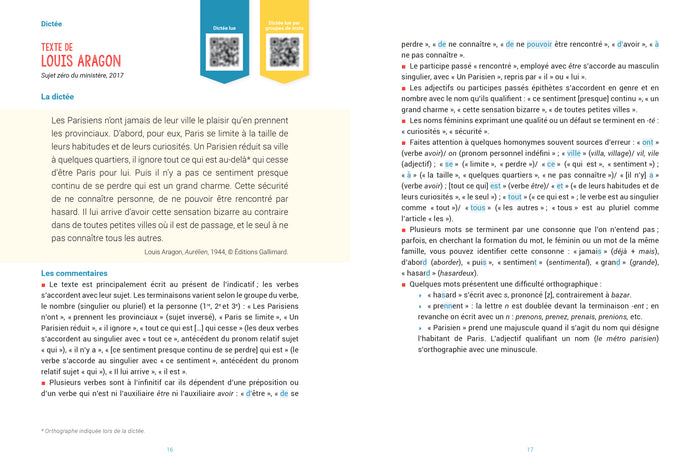 Mon cahier de dictées brevet