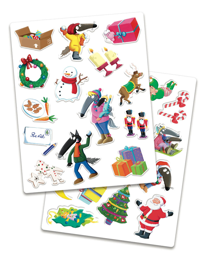 Mes stickers en relief - Vive Noël
