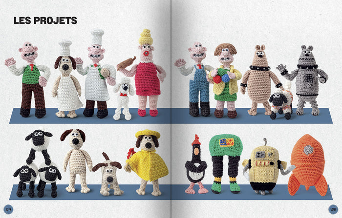 Wallace & Gromit - Amigurumis au crochet