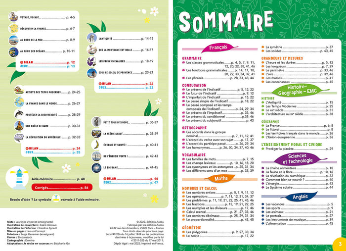Je révise en vacances - Du CM2 à la 6e