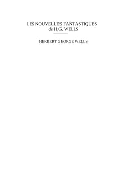Les nouvelles fantastiques de H.G. WELLS