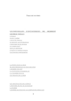 Les nouvelles fantastiques de H.G. WELLS