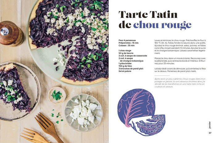 15 m² de potager, 100 kilos de légumes récoltés, 100 recettes de janvier à décembre