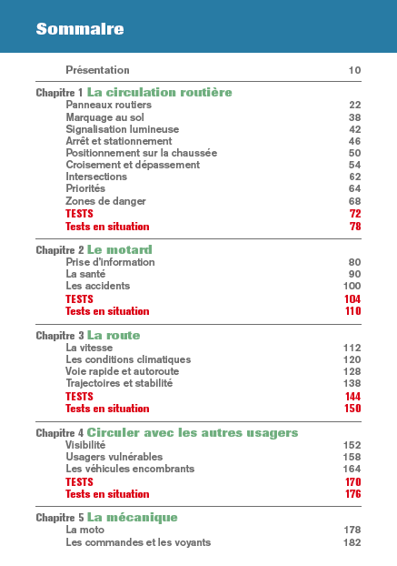 Code du motard 2023/2024