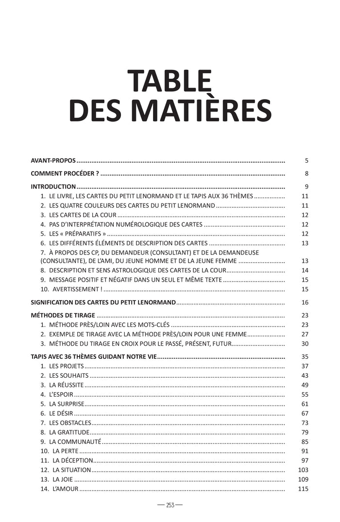 L'Oracle de Mlle Lenormand pour tous