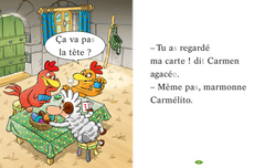 Carmen, Carmélito et la poule aux oeufs chocolat