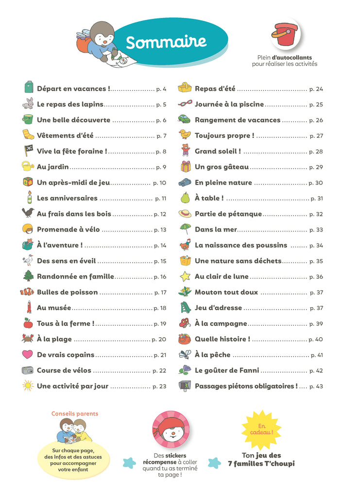 Mon Tchoupi Vacances MS