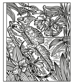 La forêt tropicale - La peinture magique