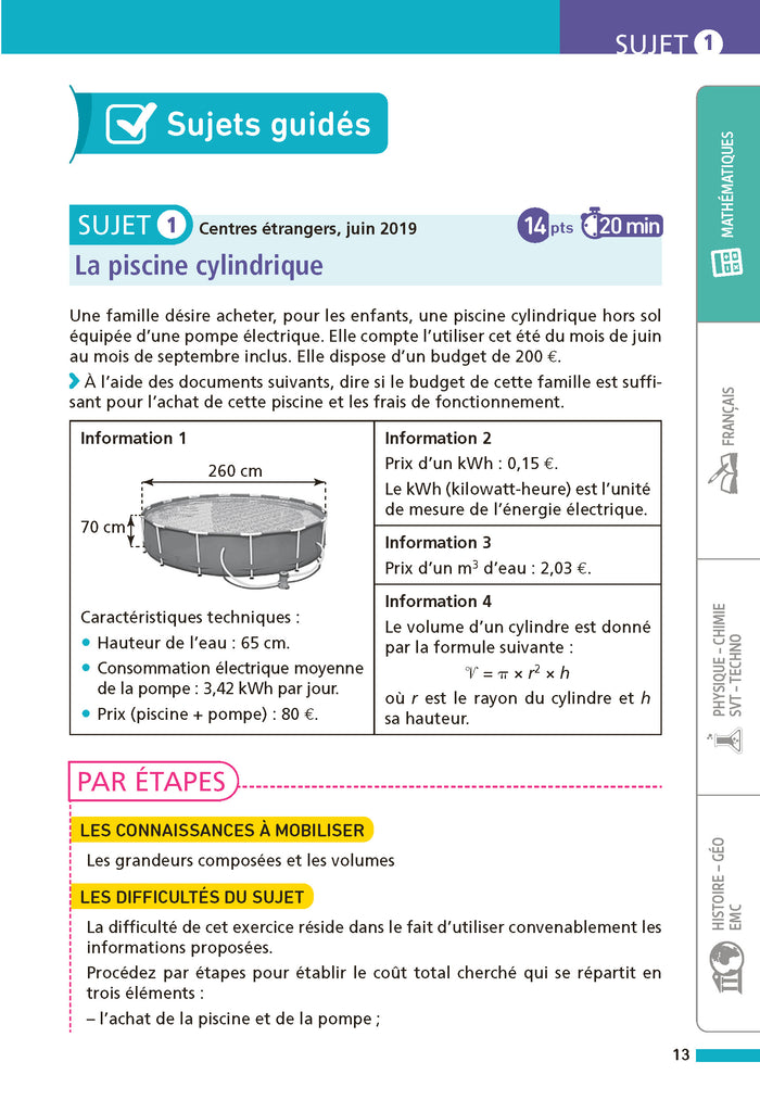 Maxi annales brevet 2026 - Corrigé