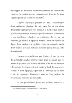 Chemin de résilience