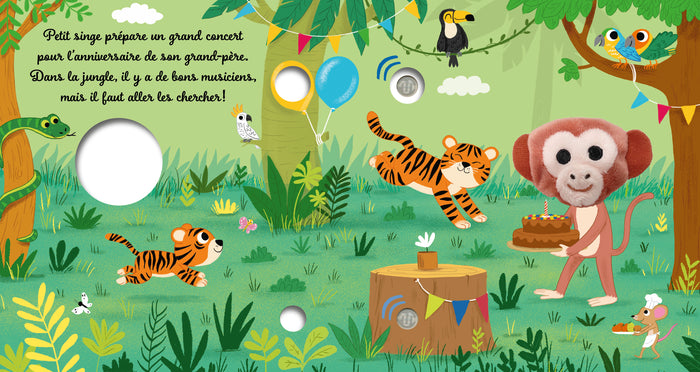 Petit singe dans la jungle